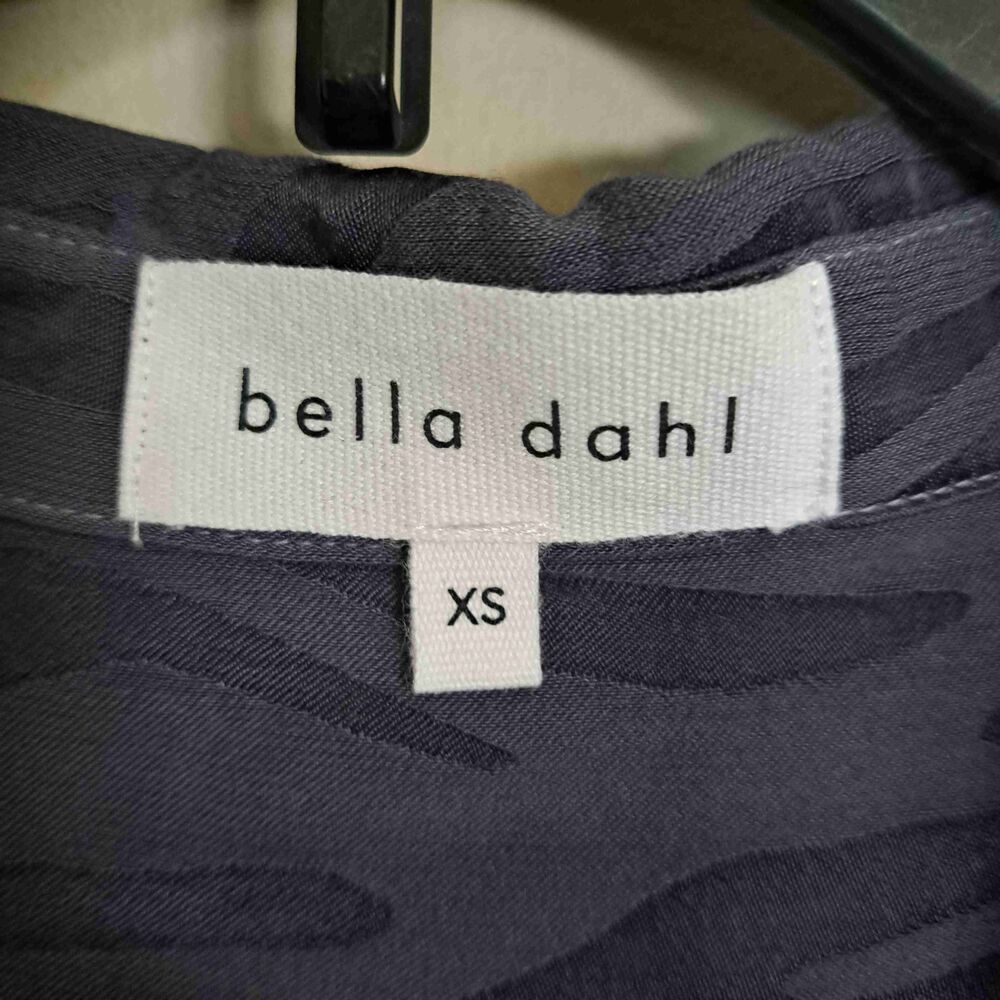 Bella Dahl Zebra Print Button Front Striped Blous… - image 3